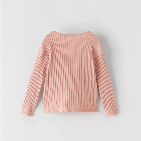 Zara Snap Button Ribbed Shirt - Picture 2 of 6